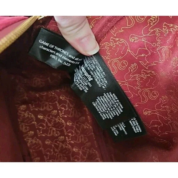 Loungefly NWT Game of Thrones King Joffrey Cosplay  Mini Backpack Velour Crown - Picture 8 of 15